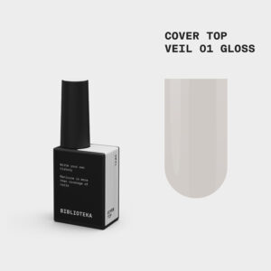 BIBLIOTEKA Gloss Cover TOP Nr.01 Veil - skaidrus baltas