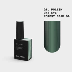 BIBLIOTEKA Gelinis lakas Cat Eye Nr. 04 Forest Beam  - žalias 10ml