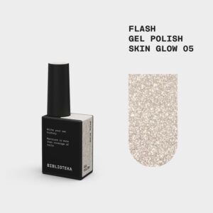 BIBLIOTEKA Gelinis lakas Nr. 05 Skin Glow - šaltas auksas 10ml