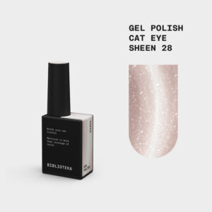BIBLIOTEKA Gelinis lakas Cat Eye Nr. 28 Sheen - auksinis 10ml