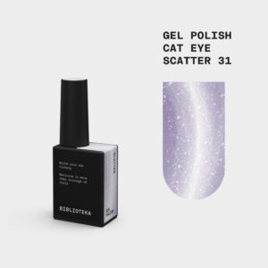 BIBLIOTEKA Gelinis lakas Cat Eye Nr. 31 Scatter - alyvinis 10ml