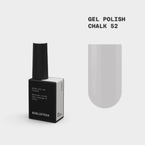 BIBLIOTEKA Gelinis lakas Nr. 52 Chalk - šviesiai pilkas 10ml