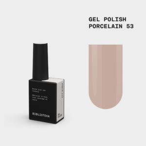 BIBLIOTEKA Gelinis lakas Nr. 53 Porcelain - šviesus kreminis 10ml
