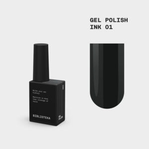 BIBLIOTEKA Gelinis lakas Nr. 01 Ink - juodas 10ml